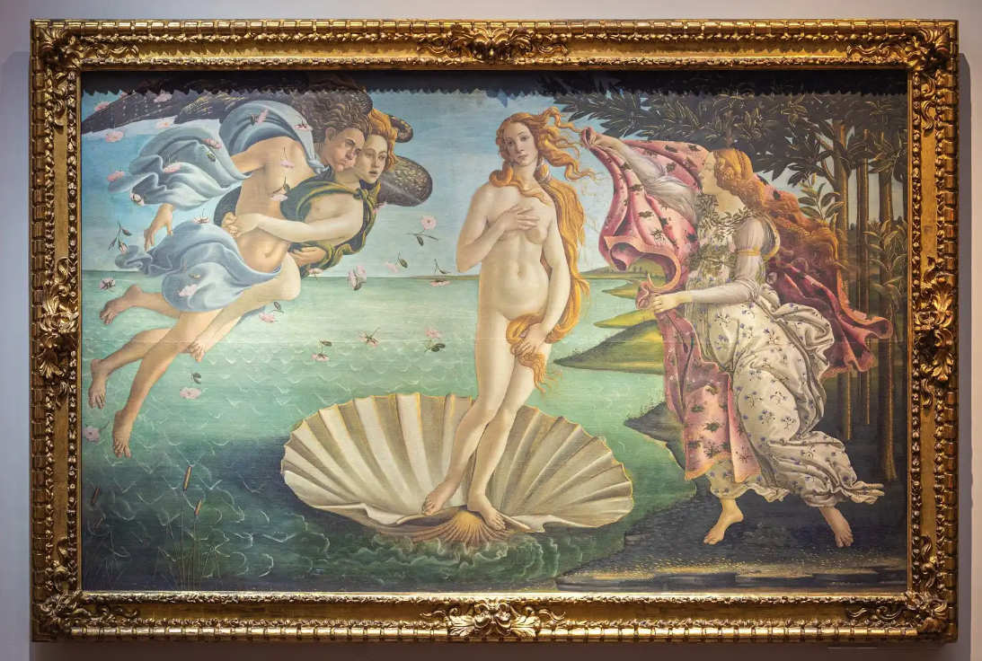 Venere e Primavera, sfida di sguardi