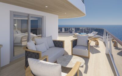 EXPLORA JOURNEYS svela il look delle OCEAN RESIDENCE e PENTHOUSE di EXPLORA I