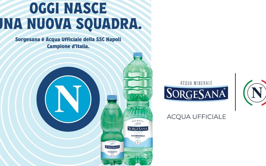 Sorgesana è l’acqua ufficiale della SSC Napoli